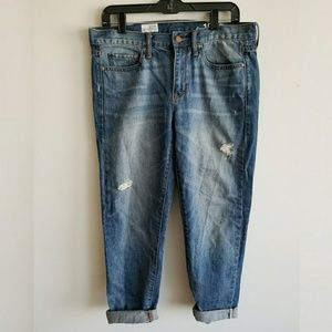 Gap Distressed Boyfriend Jeans